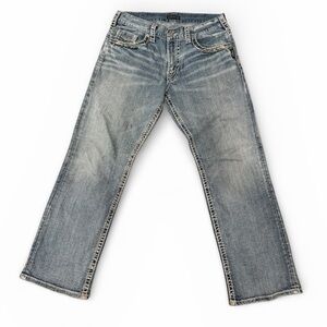 Silver - Blue Denim Jeans - Gordie - 33 x 32